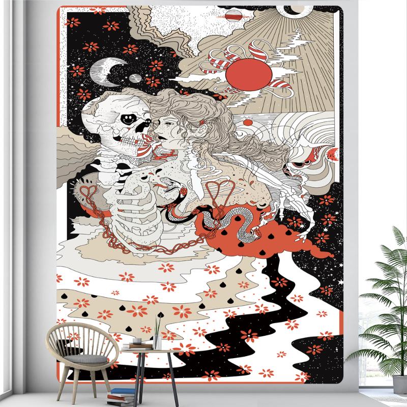 

Tapestries Tarot Witchcraft Home Decor Art Tapestry Boho Mandala Yoga Mat Hippie Room Background Wall