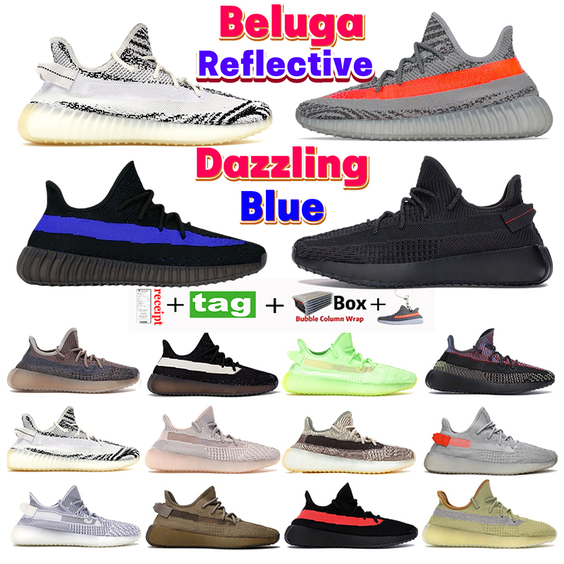 

2023 Running shoes Mens Sneaker West V2 Beluga Dazzling Blue reflective Zebra Static Core Black Red white Fade Sand Taupe Salt KW Men Women Sneakers Sports Trainers, Bubble wrap packaging