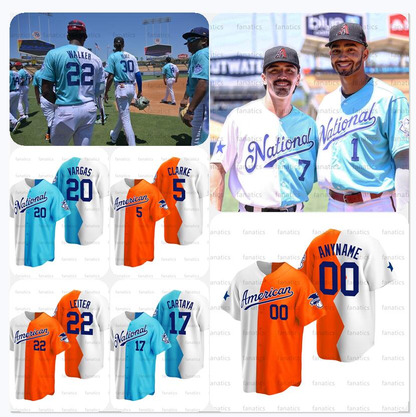 

2022 All Star Futures Game Split Jerseys Bobby Miller Baker Diego Cartaya Eury Pebez Walker Miguel Vargas Masyn Winn Shea Langeliers Jack Leiter Dominguez Wallner, Nk logo=womens s-2xl 、