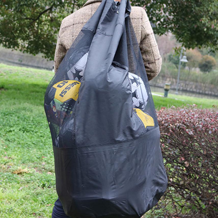 

Basketball Sack Ball Storage Bag Sports Mesh Drawstring Outdoor Extra Large Football Carrying Net Soccer Shoulder Bag Balls #0108273S