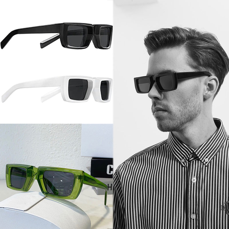 Lunettes de soleil de piste pour hommes SPR 24Y cadre épais bosse conception en trois dimensions tendance de la mode top qualité hommes et femmes