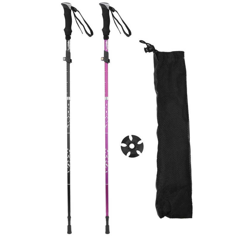 

Trekking Poles Walking Stick Non-slip For Skiing Mountaineering Traveling Hiking