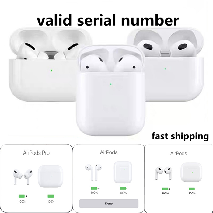 

Top Quality Airpods Pro airpods 3 Air Pod 2 3 4 Headphone Accessories airpod 2 3 Wireless Charging In-Ear Detection Bluetooth Headphones