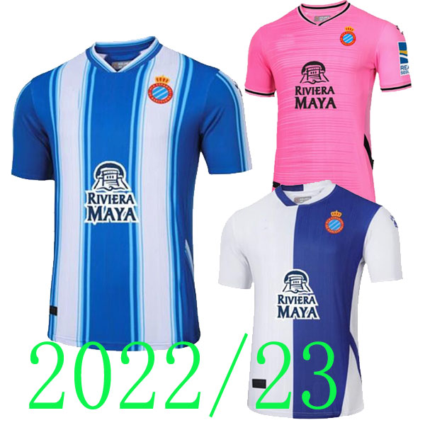 

22 23 RCD Espanyol SOCCER JERSEYS KIDS HOME AWAY THIRD 7 WU LEI UADO S.DARDER HERRERA R.D.T. EMBARBA PEDROSA MORLANES LOREN 2022 2023 home jersey football shirts