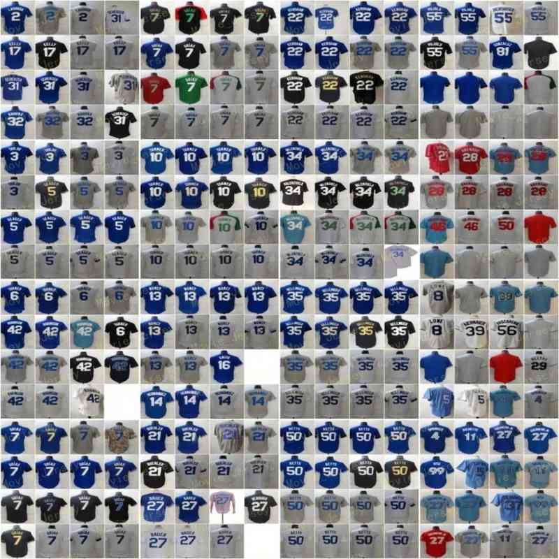 

Seager Urias Turner Muncy Kershaw Baseball Jerseys Valenzuela Pujols Betts Molina Arenado Lowe Kiermaier Guerrero Soto Arozarena Robinson X1, Men