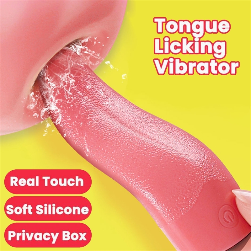 Sex Toy Massager Soft Tongue Licking Vibrator Toys for Women Female Masturbator Clit Clitoris Stimulator g Spot Massage Vagina Dildo