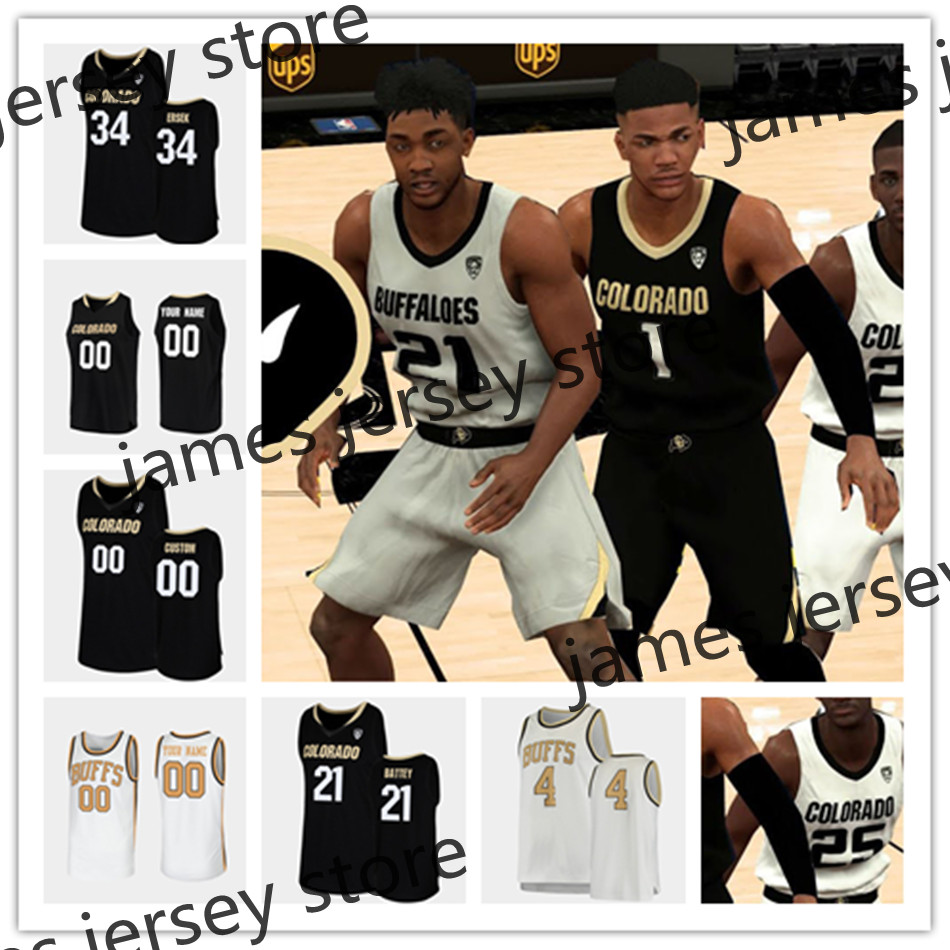 

2022 NCAA Custom Stitched Colorado Buffaloes College Basketball Jersey 25 McKinley Wright IV Jersey 41 Jeriah Horne 4 Derrick White 35 Dallas Walton Jerseys, New white