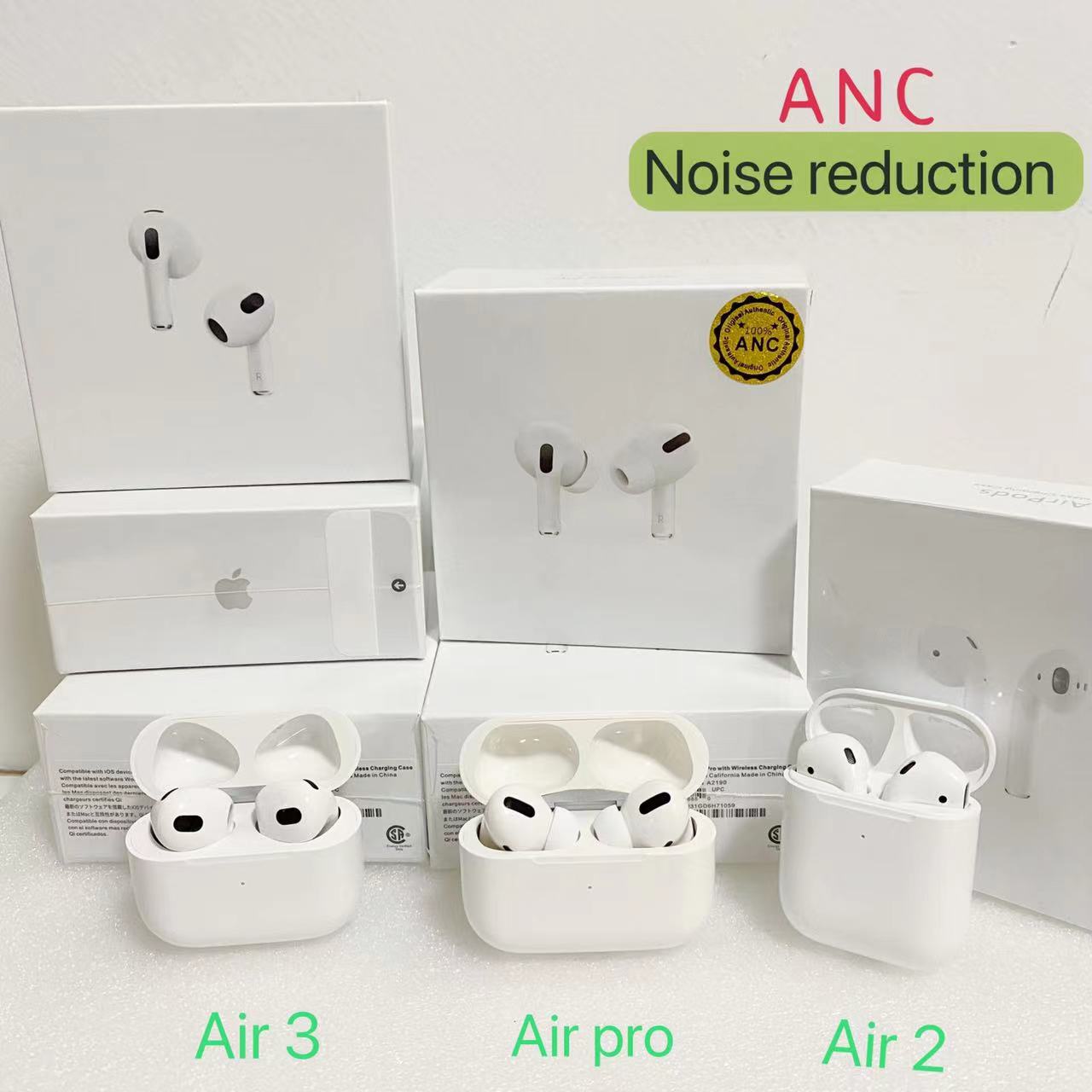 

Apple AirPods 3 AirPods Pro Air Gen 3 Pods H1 Chip Transparency Earphones Wireless Charging Bluetooth Headphones AP3 AP2 Earbuds