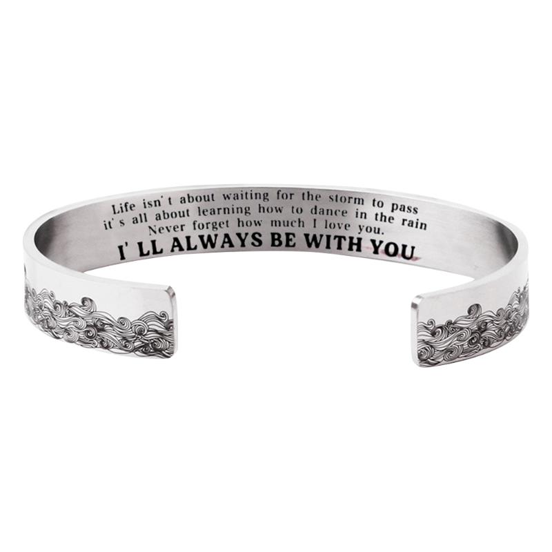 

Bangle Inspiration Stainless Steel Bracelet Souvenir Jewelry Gift For Men Women Birthday Gifts Decoration