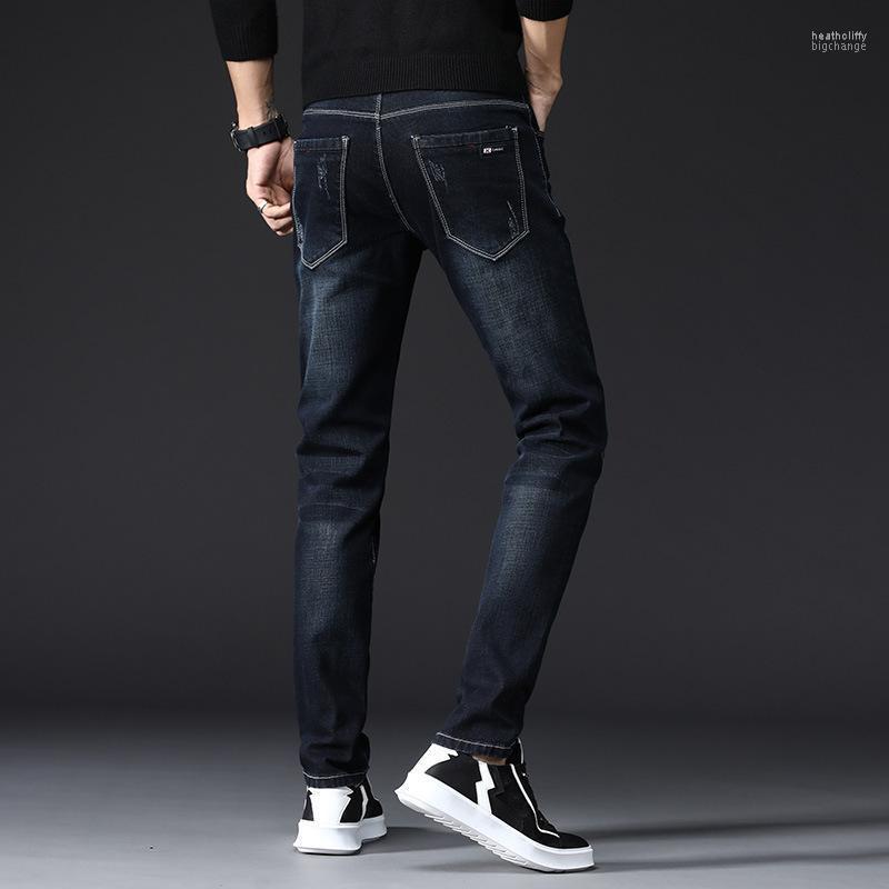 

Men's Jeans 2022 Men Classic Jean Homme Pantalones Hombre Soft Scratch Masculino Fashion Denim Overalls Mens Pants Male Heat22, 1037 black