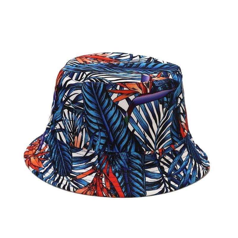

Berets 15 Style Print Pattern Cotton Bucket Hat Fisherman Outdoor Travel Sun Cap For Men And Women 133, 12