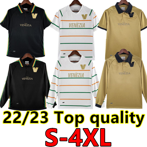 

S- 22 23 Venezia FC soccer Jerseys ARAMU FORTE Fiordilino PERETZ HEYMANS TESSMANN CRNIGOI 2023 2022 away MARIANO Johnsen MAZZOCCHI FOOTBALL SHIRTS long sleeves, 22/23 home