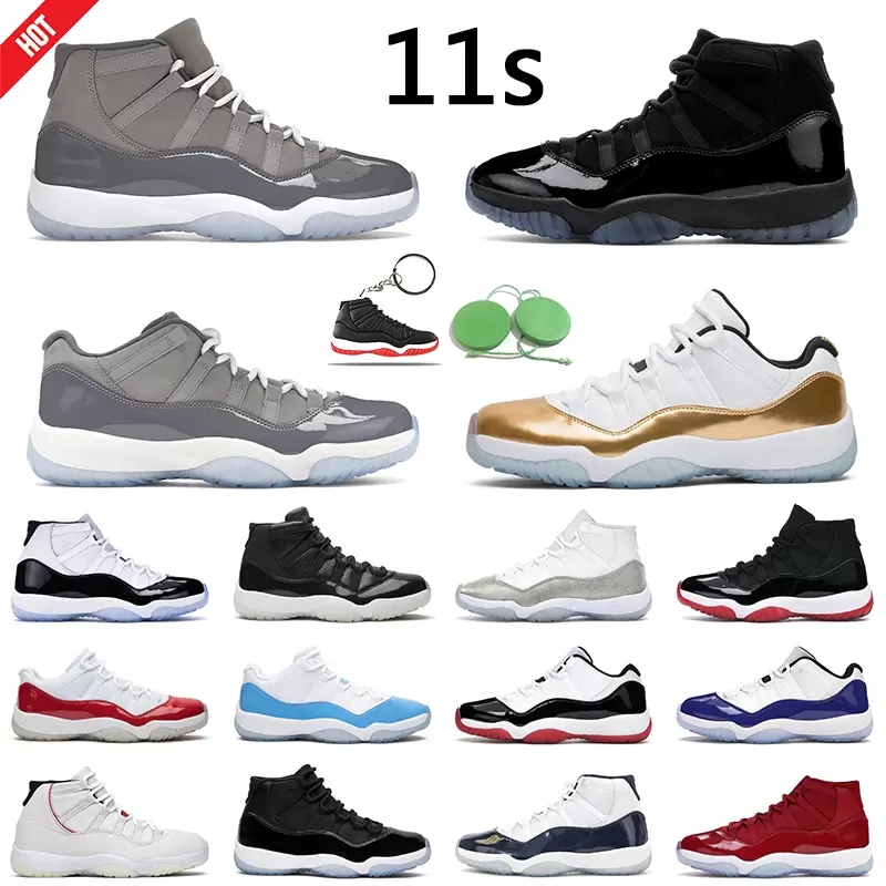 

Jumpman 11 Men Basketball Shoes 11s Women 25th Anniversary WMNS Concord 45 Space Jam Cap and Gown Legend Blue sport sneakers Size 36-47