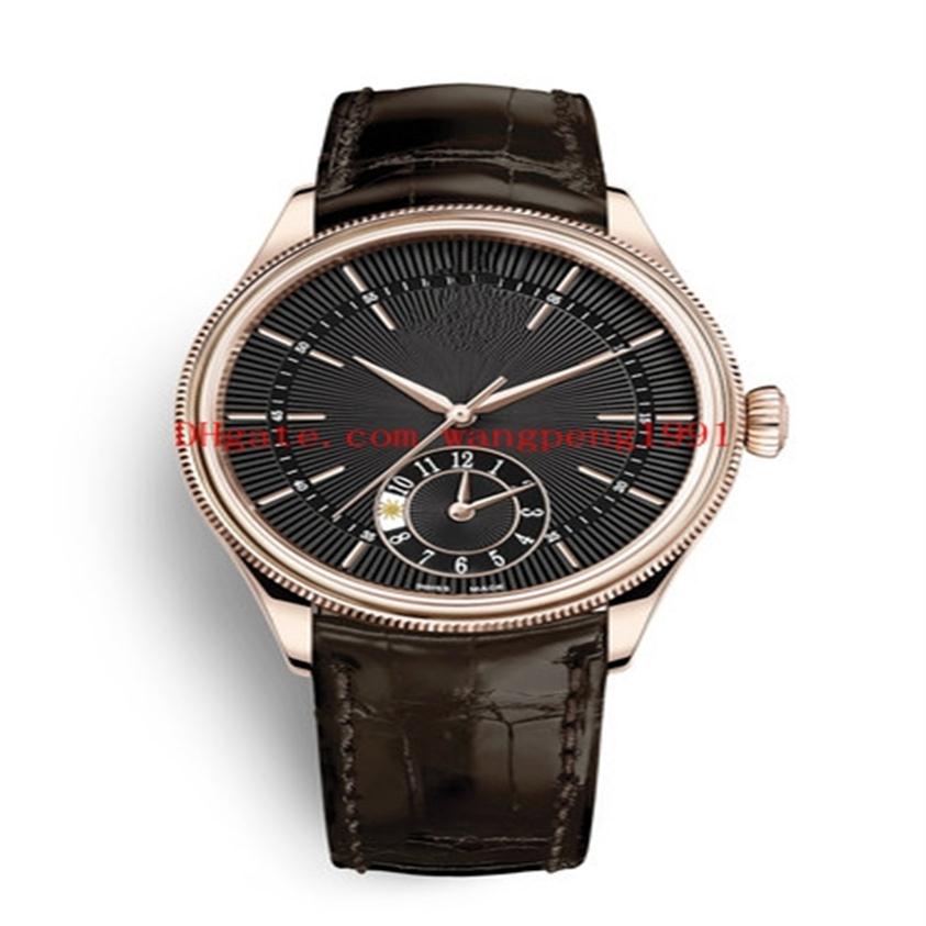 

7 Colour High quality watch 39mm Cellini 50529 50525 Asia 2813 Movement Leather bracelet Automatic Mens Watch Watches275S