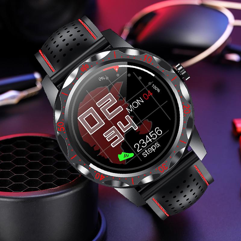 

Wristwatches Full Touch Digital Watch Men Sport Watches Electronic LED Male Wrist For Clock Fitness Wristwatch SKY 1 PLUS Hours, Red