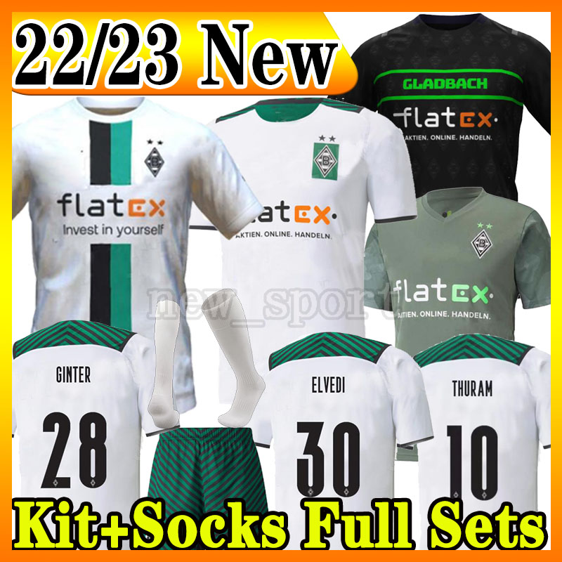 

22 23 Borussia Monchengladbach soccer jerseys 2022 2023 Gladbach STINDL ELVEDI PLEA ZAKARIA PLEA THURAM BENSEBAINI HERRMANN EMBOLO Men Kid Kits Football Shirts, 21 22 new
