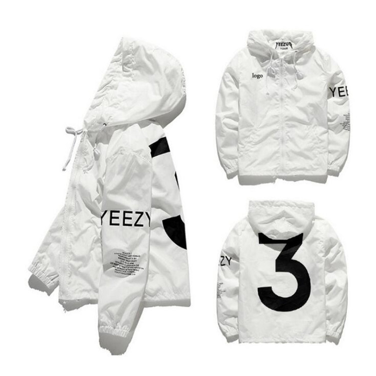 

mens Jacket Hip Hop Windbreaker fashion coats Men Women Streetwear Outerwear Coat Hip Hop Jackets high quality JK001, Black