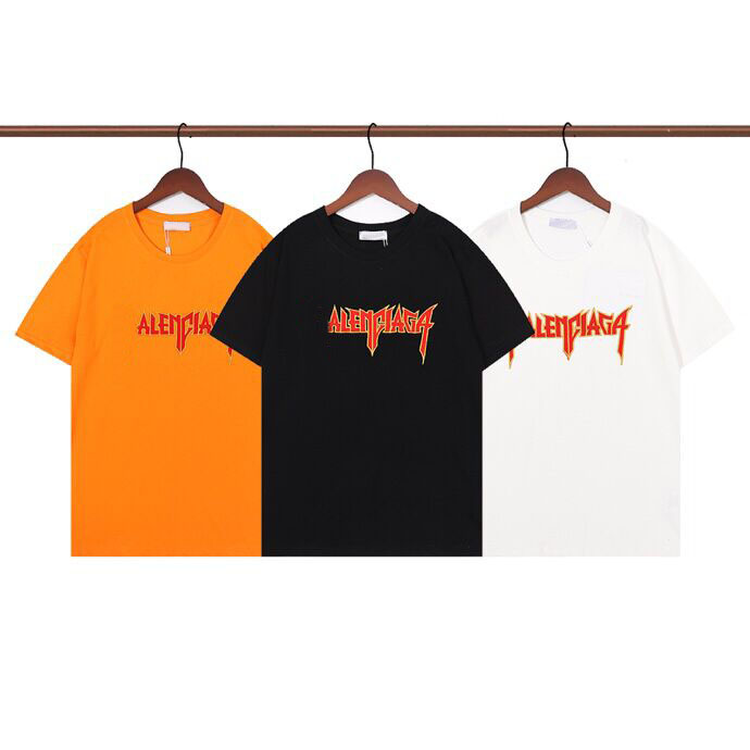 

2022ss Spring/Summer Trend Fashion Short Sleeve T-Shirt High Quality Jacquard Women's Men's Clothing Size m-xxxl Color Black White 55555