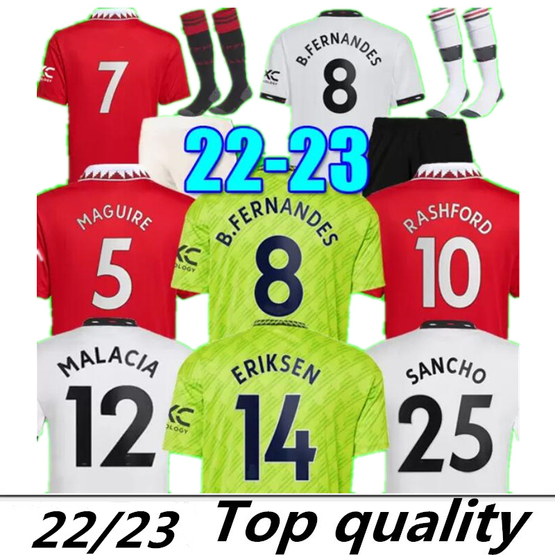 

XXXL 4XL VARANE 22 23 SANCHO soccer jerseys Fans version BRUNO FERNANDES LINGARD POGBA RASHFORD cavani Football Shirt 2022 2023 Men Kids Kit Sets Uniforms