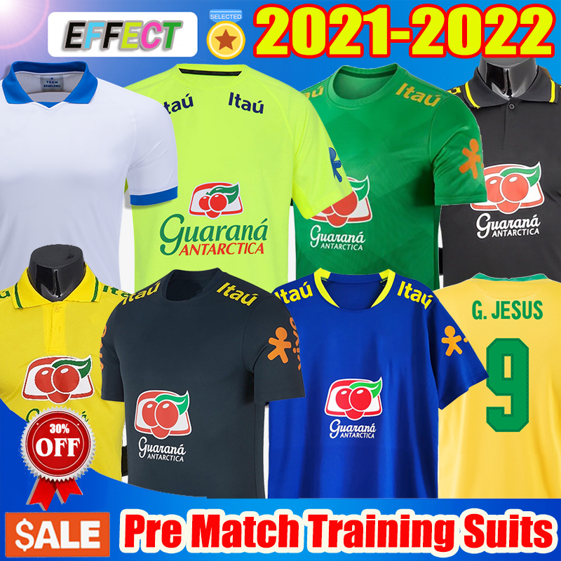 

2021 JESUS Soccer Jersey Camiseta futbol PAQUETA NERES COUTINHO bRAZILS Football Shirts FIRMINO MARCELO PELE brasil 20 21 maillot foot Pre Match Training Suits Kit, Polo 21 22 black