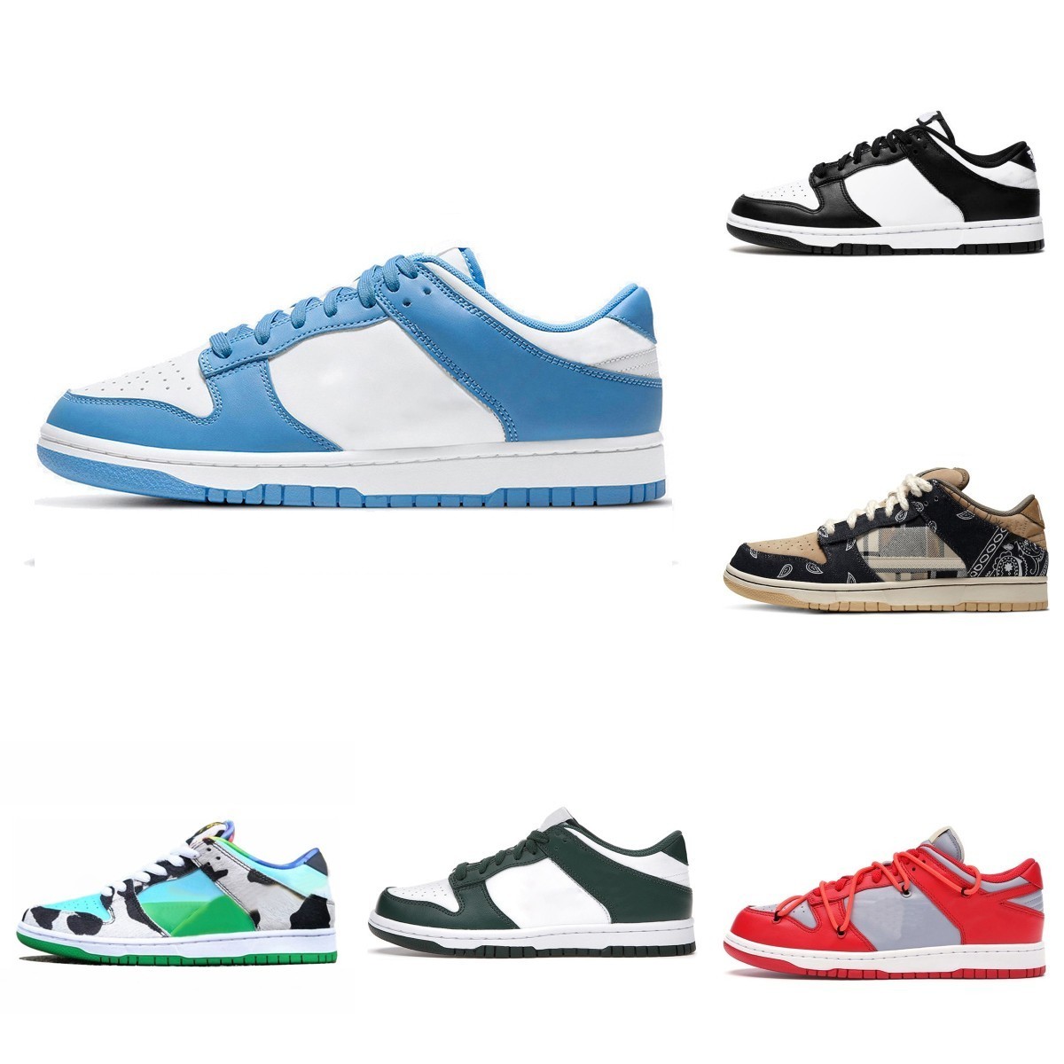 

High Quality Running Shoes Mens Women SBDUNK Black White Coast UNC Photon Dust Team Green Sean Cliver Parra Sail Laser Blue Court Purple Designer Trainer Sneakers, Please contact us