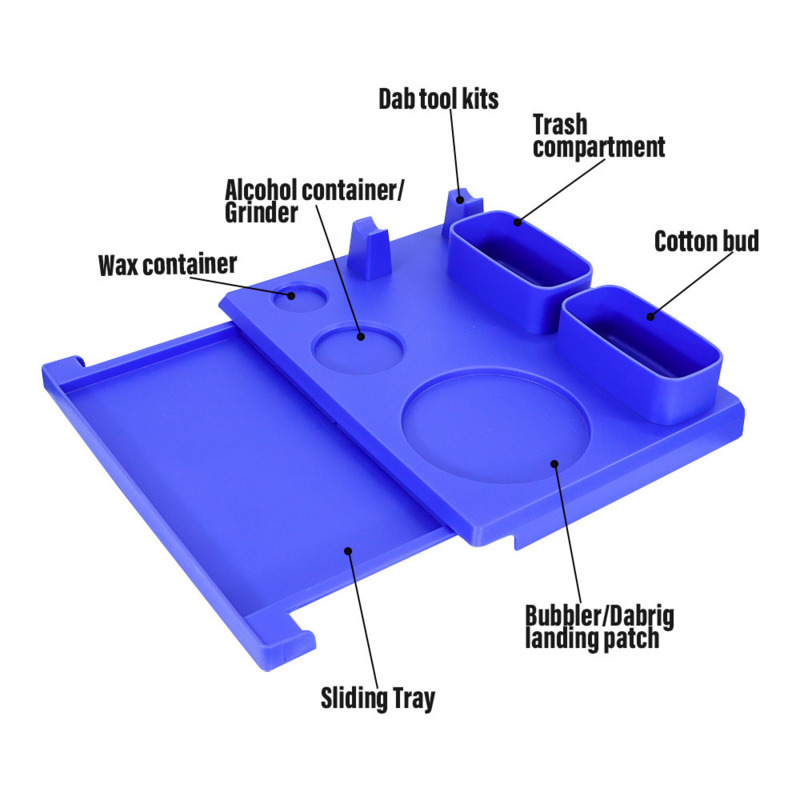 

Multifunctional Smoking Herb Tobacco Rolling Tray Hard Plastic Tin Big Sizes for Roll Tobacco Cone Storage