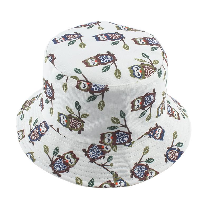 

Berets Unisex Cotton Bucket Hats Women Summer Sun Panama Hat Men Animal Print Outdoor Fisherman Beach Fishing CapBerets, Fox pink