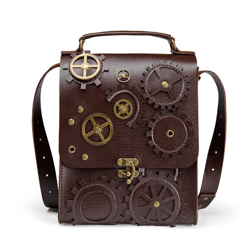 Sacs de soirée Rétro Steampunk Femmes Épaule Vintage Horloge Argent Embrayage Sac À Main Quotidien Dames Casual Bandoulière Bourse Personnalité D