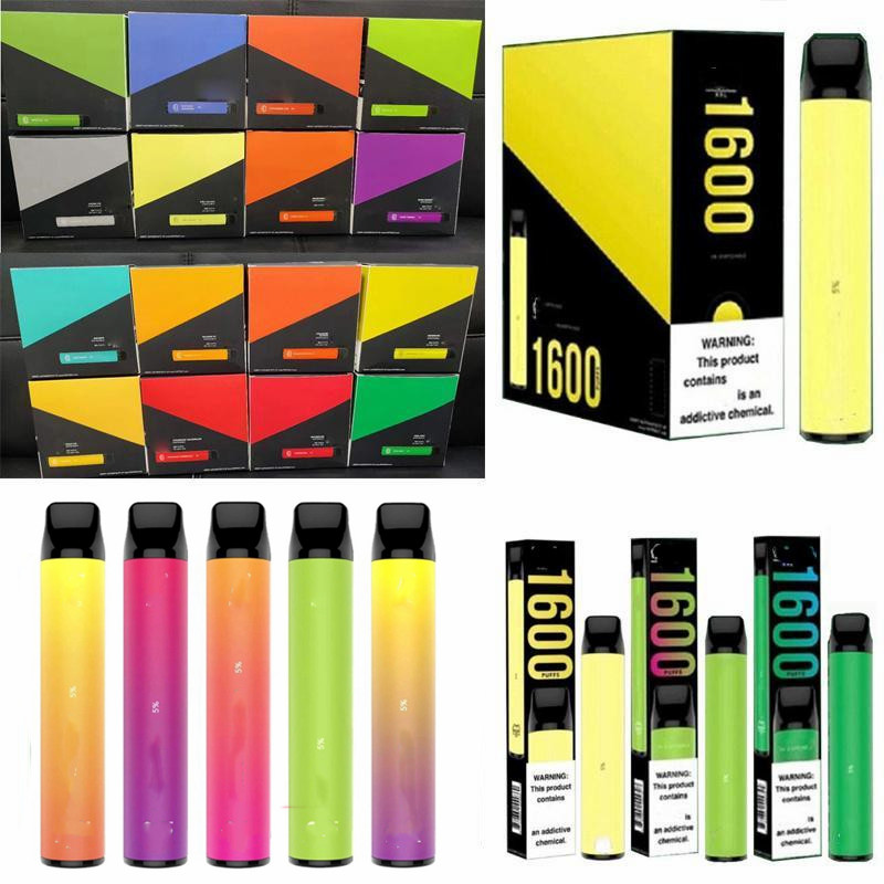 

800 Puffs Bar Disposable Vape Pen 1600 Puffs xxl E cigarettes More Than 40 Colors 3.2ml or 6.5ml 5% Pods With Security Sticker