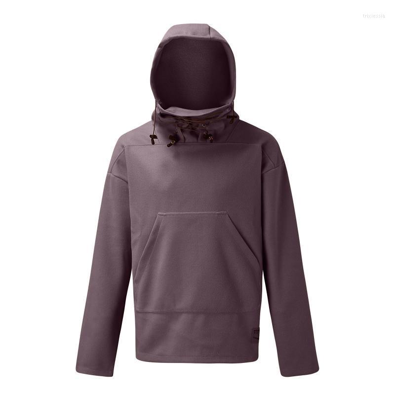 

Men' Hoodies & Sweatshirts Mens Pullover Men' Winter Loose Length Solid Color Wool Pocket Hooded Sweatshirt Blouse Top M 1Men' Trix22, Black