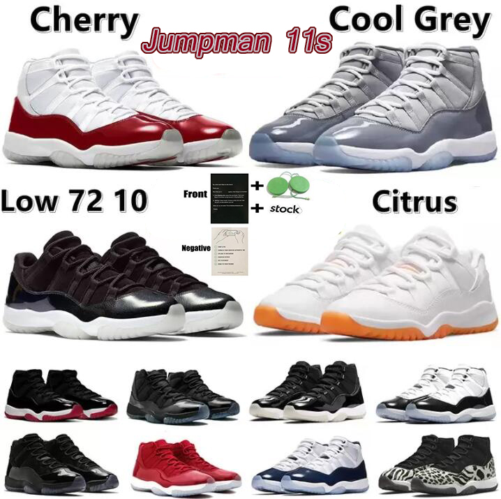 

Cool Grey Jumpman 11 11s Retro high OG basketball shoes Low 72 10 Cherry Pantone Pure Violet Citrus Concord Cap and Gown Gamma Blue Bred men women Sports Sneakers 36-47, Please leave a message
