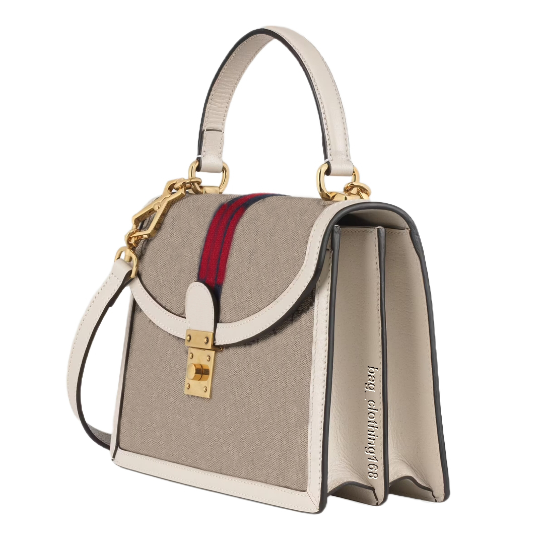 

designer bag Bags handbag Top Quality Beige and dark-brown coated-canvas Shiny gold-toned hardware handle the totes bag for women, Not for sale