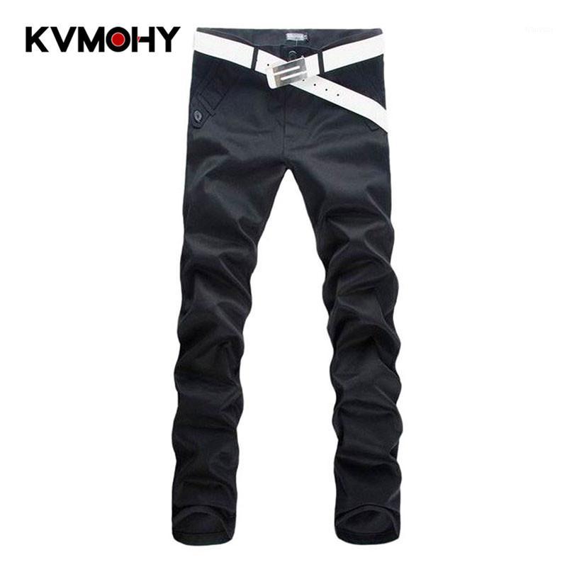 

Pants Men Brand Men's Casual Pantalon Homme High Quality Male Fashion Cargo Pant Trousers Mid-waist Straight Hombre, Black