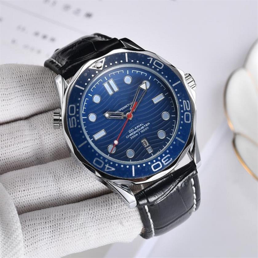 

Professional Super lovers Watch leather Luxury mens Wristwatch Famous High Quality men Dress Hour284j, As pic