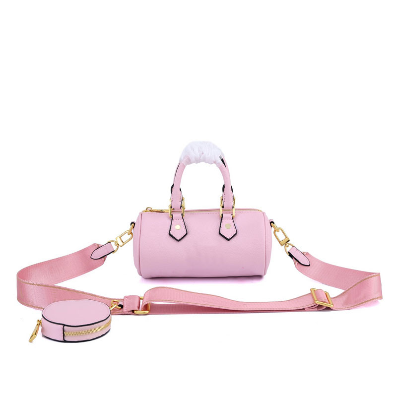 

Luxury BB designer handbags purse 5A high quality round wallet+Pillow Bag 2 piece fashion shoulder bags famous brand crossbody Gradient printing M45078, Pink