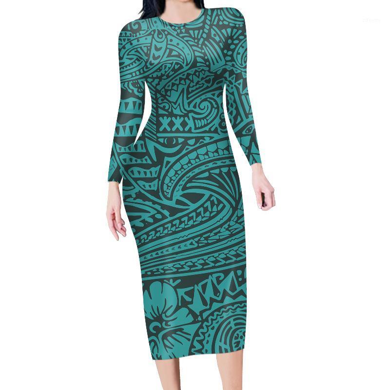 

Casual Dresses HYCOOL Samoan Polynesian Tattoos Print Fall Long Sleeve Dress 7xl Women Plus Size Clothing Bodycon Maxi Puletasi Church, Hbc205513d40