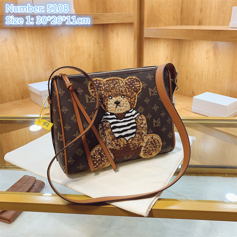 

Wholesale ladies leather shoulder bags horizontal large-capacity western fashion backpack elegant temperament diamond tote bag quality printed retro handbag, Coffee1-5108
