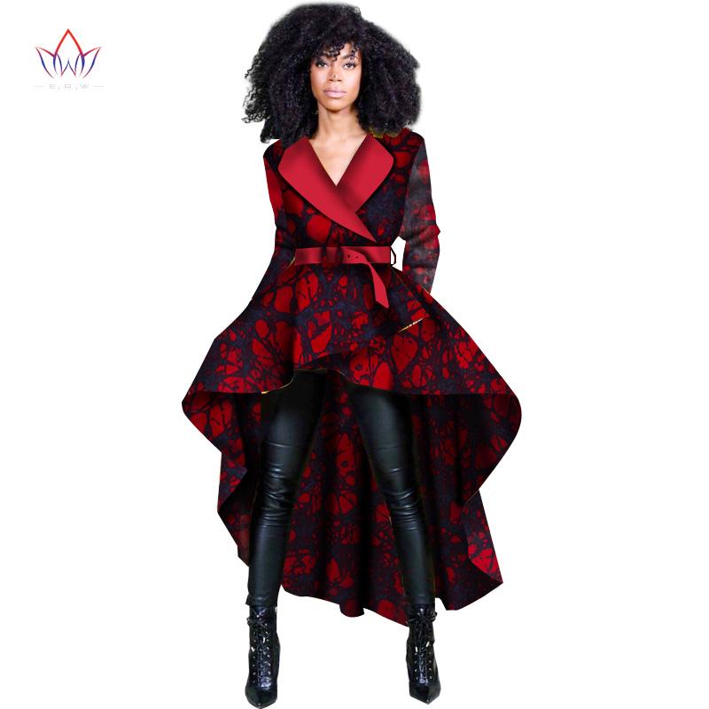 

Ethnic Clothing Est Style Spring African Women Traditional Top Dashiki Print Wax Elegant Riche Trench Africa Clothes For Ladies WY1397Ethnic