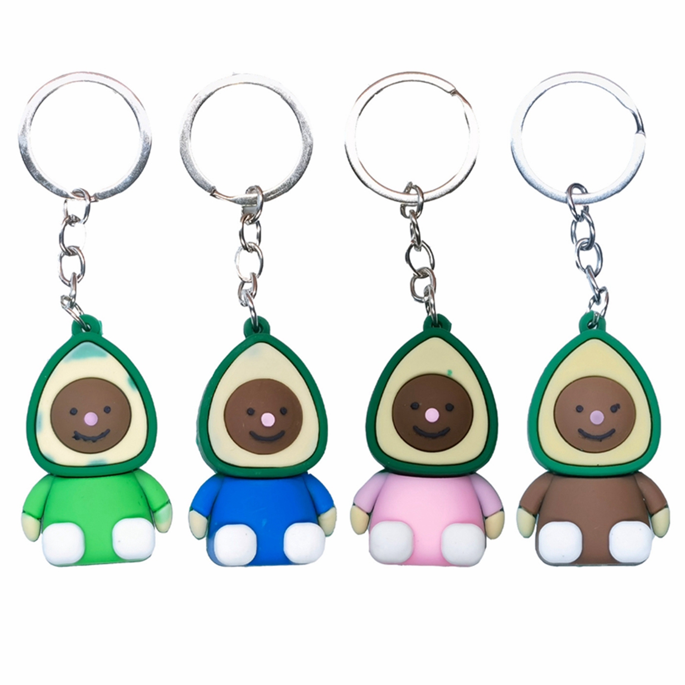 

Cute Half Avocado Keychain Fruits Pendant Charms Hang Bag Car Accessories Friendship Key chain Christmas Valentines Birthdays Gift