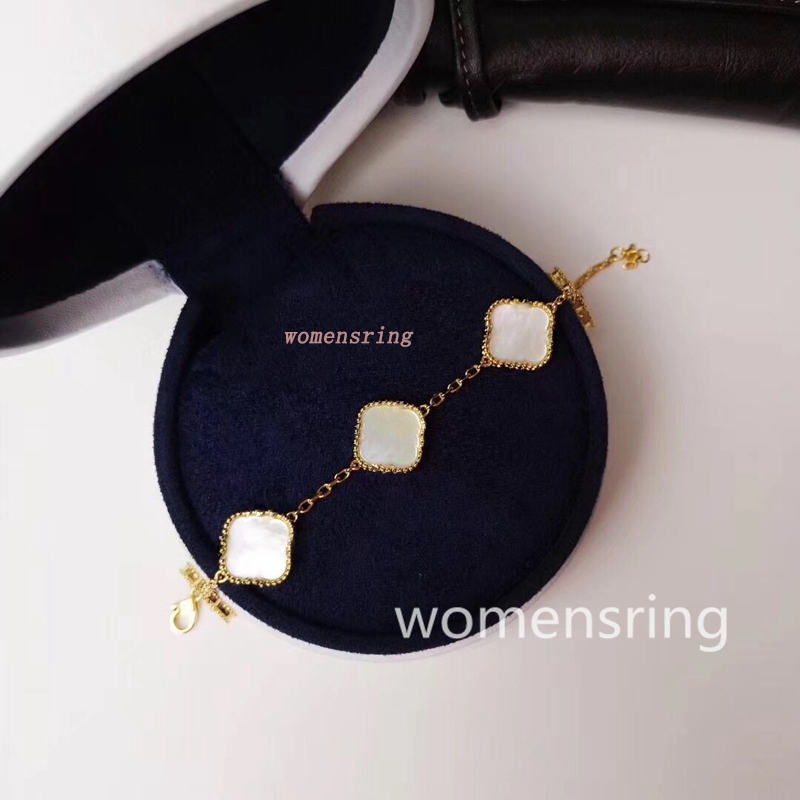 

New strand 925 sterling sliver bracelet for women Lucky Clover Bracelet Ladies Jewelry Inlaid Zircon Anklets Bracelets on a Leg Personality Gifts