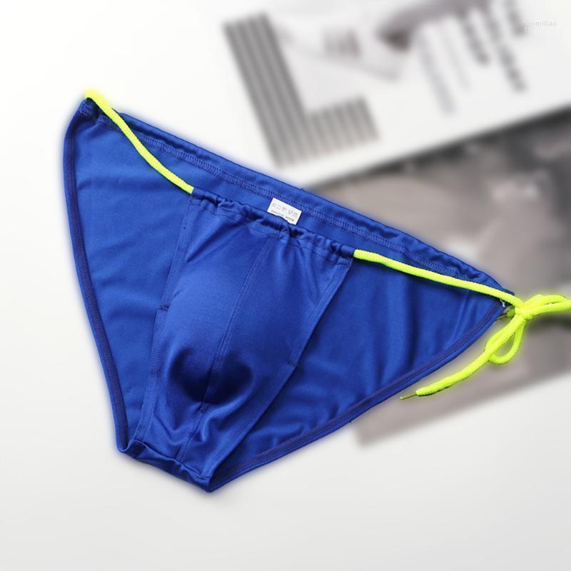 

Men's Shorts Men Lace-Up Swimwear Sexy Man Swimming Underwear Swim Briefs Bikini Panties Bathing Suit Beach Wear TrunksMen's Naom22, Black