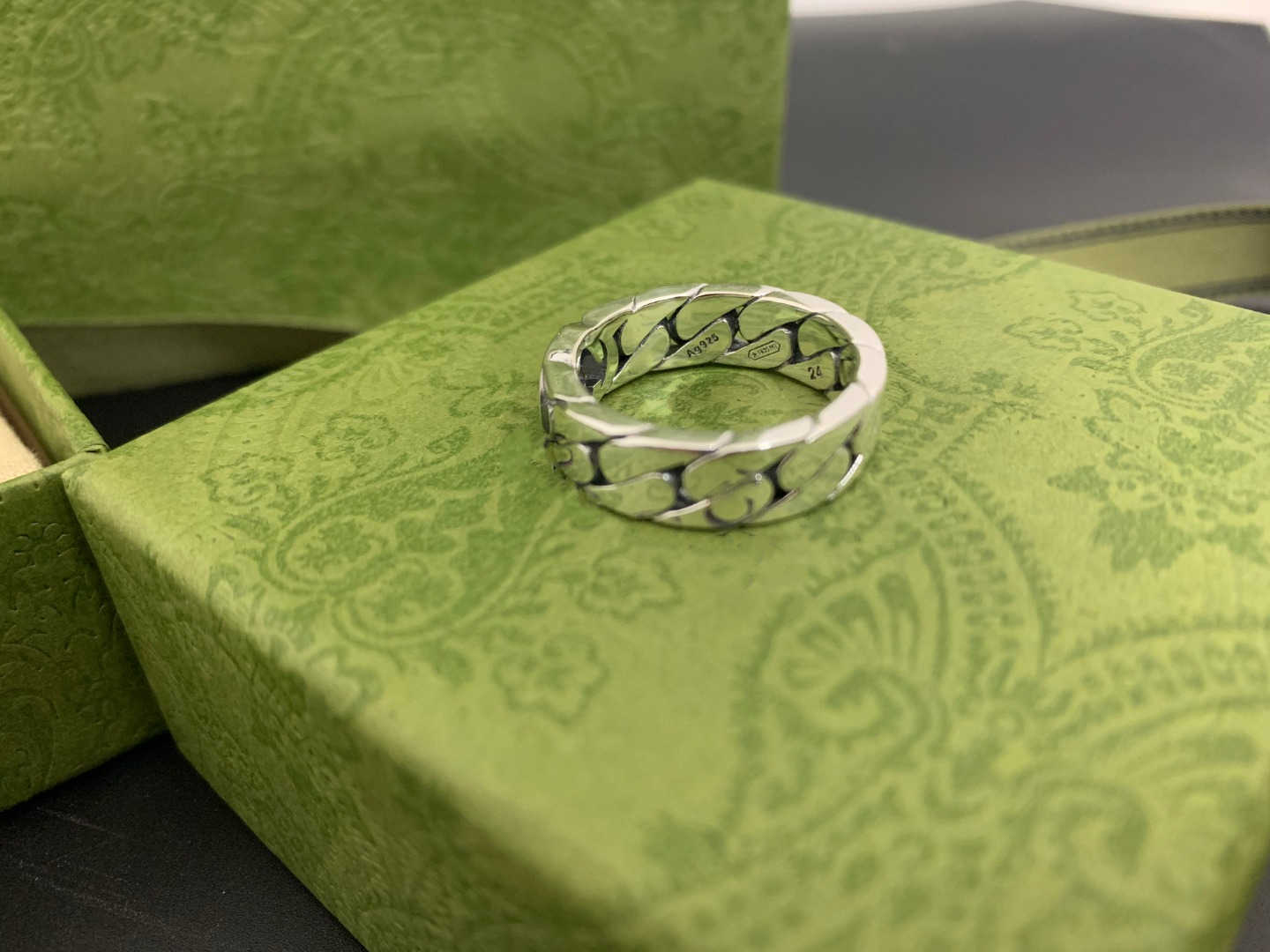 

2022 GU Home Luxury Designer letter Double G chain Midi Ring trend new fashion mens and womens universal couple gift European American versatile