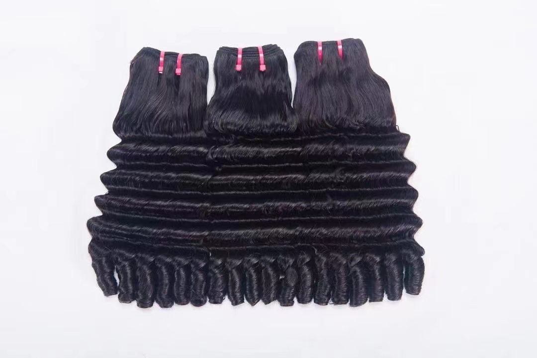 

Double Drawn Fumi Straight Curly Wavy Full End Hair 12-18 inch