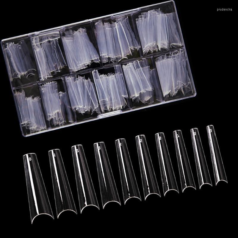 

False Nails 400Pcs/Box XXL Extra Long Coffin Nail Tips Half Cover Clear/Natural C Curve Fake Press On Acrylic Salon Supply Prud22