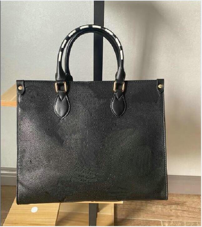 

Luxury Designers Handbag Shoulder Clutch Bags On The Go Crossbody Shopping Bag Purses Letters One Handle Wallet Women Handbags Totes lxsw, Black