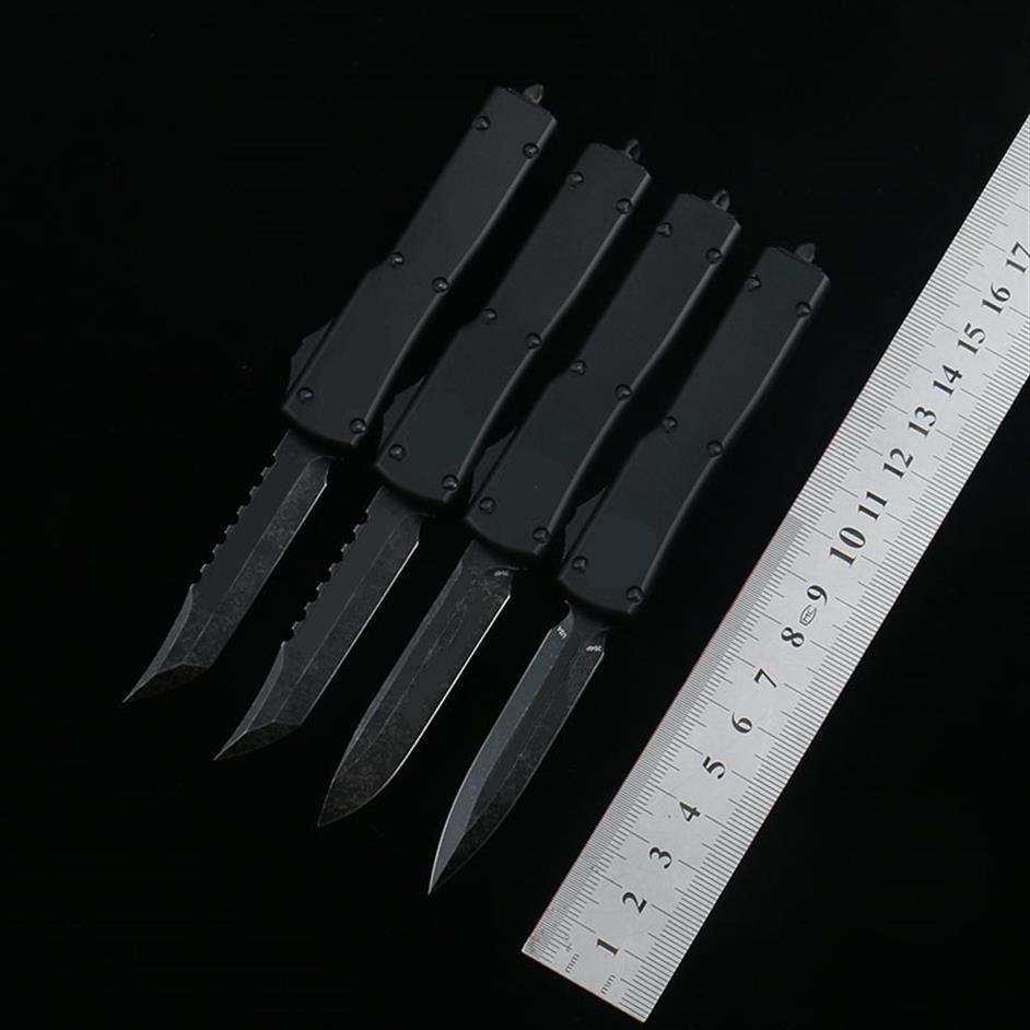 

Mini UTX70 Automatic knife D2 steel blade Anodizing T6-6061 aviation aluminum alloy Outdoor combat tactical survival tool Camping 218S