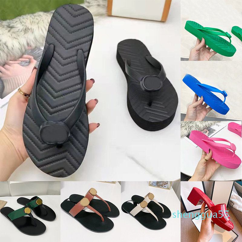 

Trend Designer Sandals For Womens Fashion Slides Flip Flops Black White Foam Slippers Jelly Rubber Chunky Heel Sandals Leather Silders 2022
