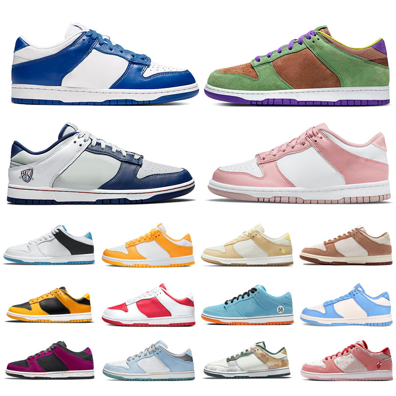

2022 men women running shoes New Type Grey Fog Blue Fury Ceramic Coast Court Purple Green Glow Halloween Plum Syracuse White Black Veneer size 36-45, Lemon drop