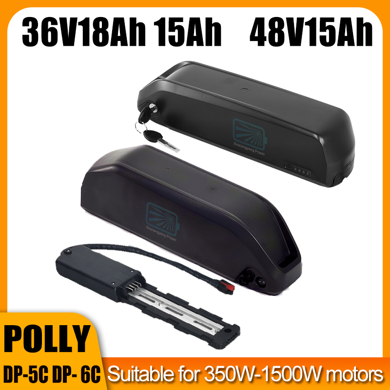

36V 15.6Ah Ebike Battery 18Ah Polly DP-6C DP-5C A grade 18650 Cells 500W -1000W 1500W Pack Electric Bicycle Lithium Ion 48v 12.8Ah 15Ah