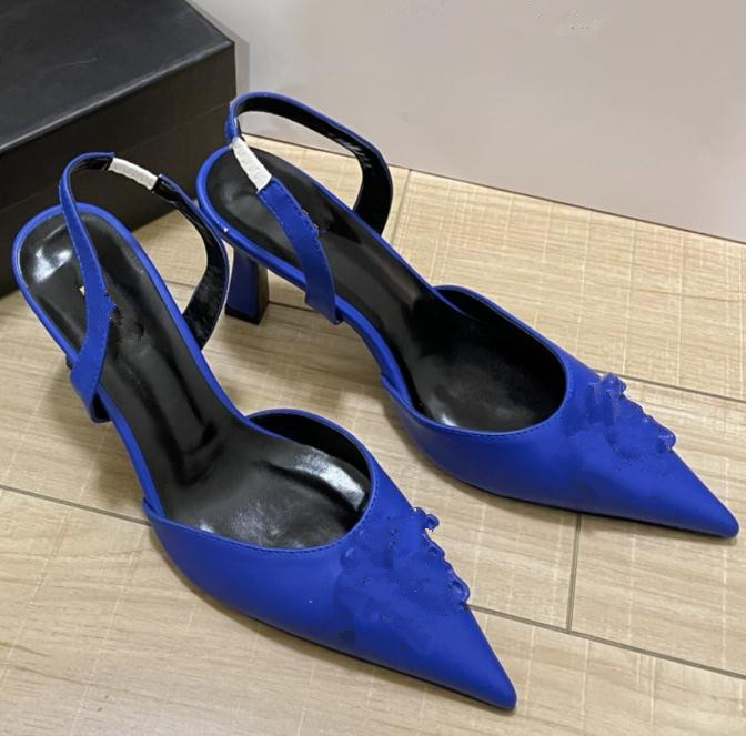 

Luxury leather Women High-Heeled Sandals and Shoes Rhinestone Buckle Banquet Wedding Wine Glass Heels Satin Ladies High Heel Sandal 34-42, 04